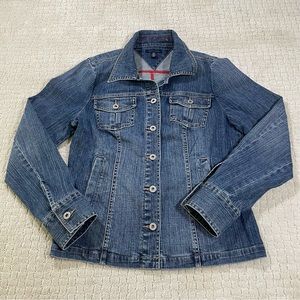Tommy Hilfiger Women’s Denim Button Up Jacket Size Lg